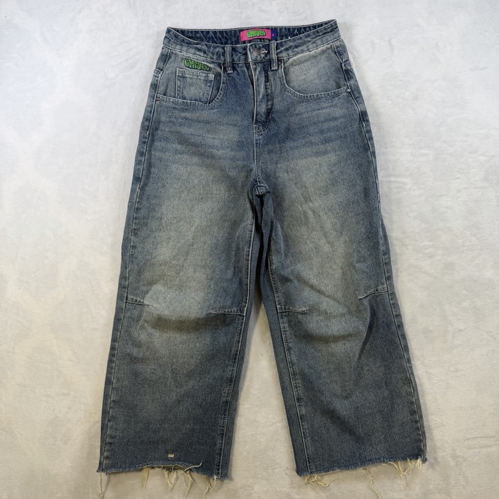 Empyre Extent Wide Leg Billie Jean Size 0 Skater Dude Med Wash Holla Back Gurl